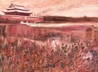 天安门随想系列 布面  油画 - 刘戈 - 中国油画 - 2006春季拍卖会 -收藏网