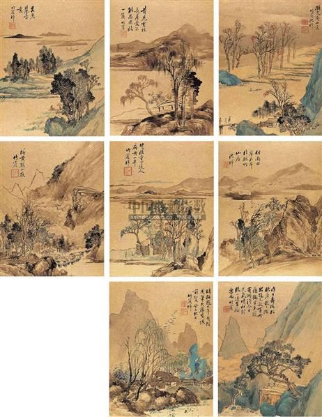 仿古山水-沈焯-中国书画古代作品-2006春季大型艺术品