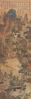 山水 立轴 绢本 - 文徵明 - 中国书画（上） - 2010瑞秋艺术品拍卖会 -收藏网