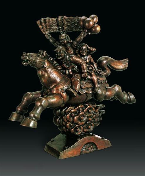 于小平（b.1957）&#8195;跨過外婆橋 -  - 首届当代中国雕塑专场 - 2008年春季拍卖会 -收藏网
