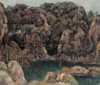 秋色 布面  油画 - 洪凌 - 华人西画 - 2006年度大型经典艺术品拍卖会 -收藏网
