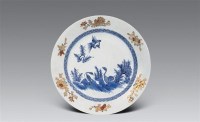 清雍正 青花加金芦雁大盘 -  - 瓷器工艺品(一) - 2006年第3期嘉德四季拍卖会 -收藏网
