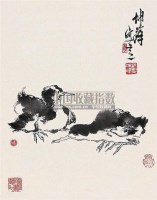 双雏 立轴 纸本 - 卢坤峰 - 中国书画（下） - 2010瑞秋艺术品拍卖会 -收藏网