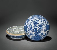 青花花鸟纹盖盒 -  - 瓷器 - 2010年秋季拍卖会 -收藏网
