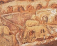 窑洞 纸本 油画 - 尚扬 - 中国油画 - 第54期书画精品拍卖会 -收藏网