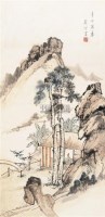 山水 镜心 纸本设色 - 吴镜汀 - 中国近现代书画  - 2010秋季艺术品拍卖会 -收藏网