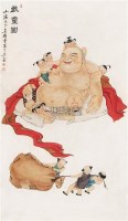 婴戏图 立轴 设色纸本 - 吴光宇 - 中国书画 - 第9期中国艺术品拍卖会 -收藏网