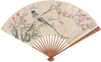 眉寿图 成扇 设色纸本 - 131055 - 扇画·古代书画专场 - 2006夏季书画艺术品拍卖会 -收藏网