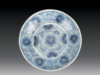清·中期 青花花卉盘 -  - 瓷玉珍玩 - 2006艺术精品拍卖会 -收藏网