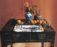 墨韵 布面  油画 - 陈子达 - 华人西画 - 2006年度大型经典艺术品拍卖会 -收藏网