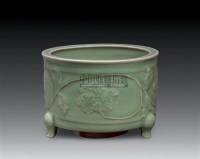 龙泉缠枝牡丹纹樽式香炉 -  - 中国古代工艺美术 - 2006年度大型经典艺术品拍卖会 -收藏网