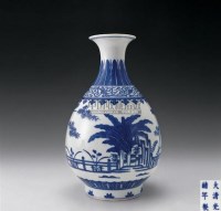 青花竹石芭蕉玉壶春瓶 -  - 中国古代工艺美术 - 2006年度大型经典艺术品拍卖会 -收藏网