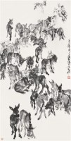 群驴图 立轴 水墨纸本 - 7693 - 中国书画夜场 - 2010秋季艺术品拍卖会 -收藏网