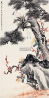 松寿长年 镜片 设色纸本 - 江寒汀 - 中国近现代书画（一） - 2010秋季艺术品拍卖会 -收藏网