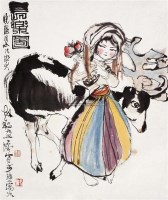 长乐图 - 程十发 - 西泠印社部分社员作品 - 2006春季大型艺术品拍卖会 -收藏网