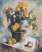 瓶花 油画 镜心 - 沙耆 - 名家书画·油画专场 - 2006夏季书画艺术品拍卖会 -收藏网