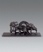 紫檀雕螭龙纹笔架 -  - 瓷杂专场 - 第9期中国艺术品拍卖会 -中国收藏网