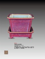 钧窑四方花盆（带座） -  - 瓷器 - 2010年大型精品拍卖会 -中国收藏网