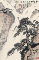 万壑松风 立轴 设色纸本 - 关山月 - 中国近现代书画（二） - 2010秋季艺术品拍卖会 -收藏网