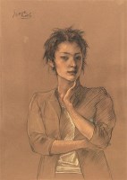 庞茂琨 人物 纸本水粉 - 庞茂琨 - （西画）当代艺术专题 - 2006年秋季精品拍卖会 -收藏网