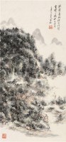 山水 立轴 纸本设色 - 116142 - 中国近现代书画  - 2010秋季艺术品拍卖会 -收藏网