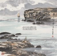 清水江畔 镜心 设色纸本 - 苗重安 - 中国书画 - 2010秋季艺术品拍卖会 -收藏网