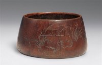 “余三”刻竹水盂 -  - 中国古代工艺美术 - 2006年度大型经典艺术品拍卖会 -收藏网