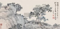 空林秋暮 镜片 设色纸本 - 溥儒 - 中国近现代书画（一） - 2010秋季艺术品拍卖会 -收藏网