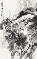 松树 立轴 纸本水墨 - 136964 - 中国近现代书画  - 2010秋季艺术品拍卖会 -收藏网