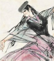 新疆少女 镜心 纸本 - 黄胄 - 中国书画 - 2010年秋季书画专场拍卖会 -收藏网