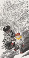 学步 镜片 设色纸本 - 王有政 - 中国书画 - 2010秋季艺术品拍卖会 -收藏网