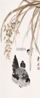 鸡图 立轴 纸本设色 - 116087 - 中国近现代书画  - 2010秋季艺术品拍卖会 -收藏网