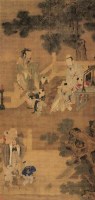山水 设色纸轴 - 张大千 - 古代作品专场 - 2005秋季大型艺术品拍卖会 -收藏网