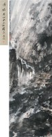 山雨楼阁图 立轴 设色纸本 - 116002 - 中国书画夜场 - 2010秋季艺术品拍卖会 -收藏网