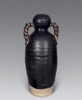 元 黑釉葫芦形双系壶 -  - 瓷器工艺品(一) - 2006年第3期嘉德四季拍卖会 -收藏网
