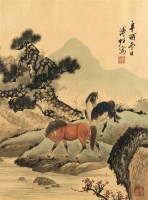 溥佐 双骏图 镜心 - 溥佐 - 中国书画、油画 - 2006艺术精品拍卖会 -收藏网