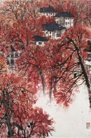 庐山秋艳 立轴 设色纸本 - 宋文治 - 中国书画一 - 2010秋季艺术品拍卖会 -收藏网