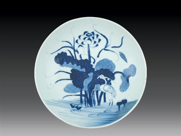 清·乾隆 青花一路连科盘 -  - 瓷玉珍玩 - 2006艺术精品拍卖会 -收藏网