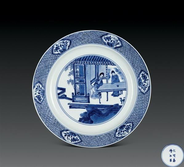 清康熙 青花人物盘 -  - 瓷器杂项 - 2006年夏季拍卖会 -收藏网