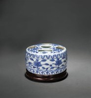 青花花卉纹五孔花插 -  - 瓷器 - 2010年秋季拍卖会 -收藏网