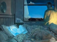 夜 布面油画 - 何净 - 中国油画  - 2010年秋季艺术品拍卖会 -收藏网