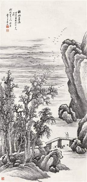 山水 立轴 水墨纸本 - 147746 - 书画专场 - 2006年第2期精品拍卖会 -收藏网