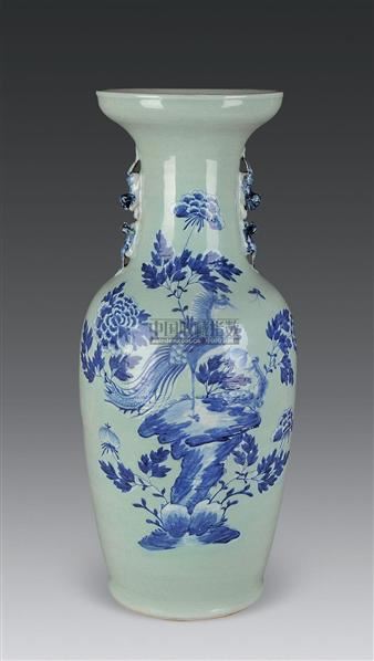 青花加白花鸟纹胆瓶 -  - 古董珍玩 - 2010秋季艺术品拍卖会 -收藏网