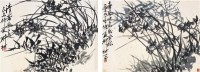 柳 村      兰花二件 - 柳村 - 中国书画  - 2010浦江中国书画节浙江中财书画拍卖会 -收藏网