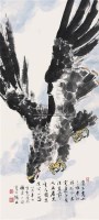 鹰图 镜片 纸本 - 陆抑非 - 中国书画（下） - 2010瑞秋艺术品拍卖会 -收藏网