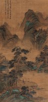 流泉鸣琴 立轴 设色绢本 - 文徵明 - 中国书画 - 2010秋季“天津文物”专场 -收藏网