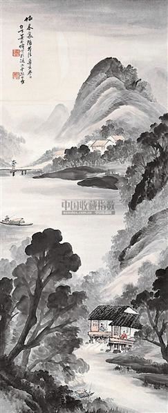 山水 立轴 设色纸本 - 6188 - 中国书画 - 2006秋季书画艺术品拍卖会 -收藏网