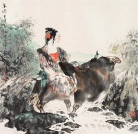 泉边 镜心 设色纸本 - 胡正伟 - 中国书画 - 2007年秋季大型艺术品拍卖会 -收藏网