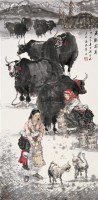香飘高原 镜心 纸本 -  - 中国书画（下） - 2005迎新大型艺术品拍卖会 -收藏网