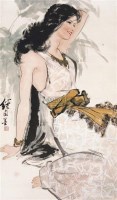 人物 立轴 设色纸本 - 116765 - 中国书画 - 2006春季拍卖会 -收藏网